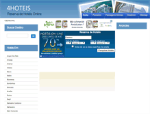 Tablet Screenshot of 4hoteis.com.br